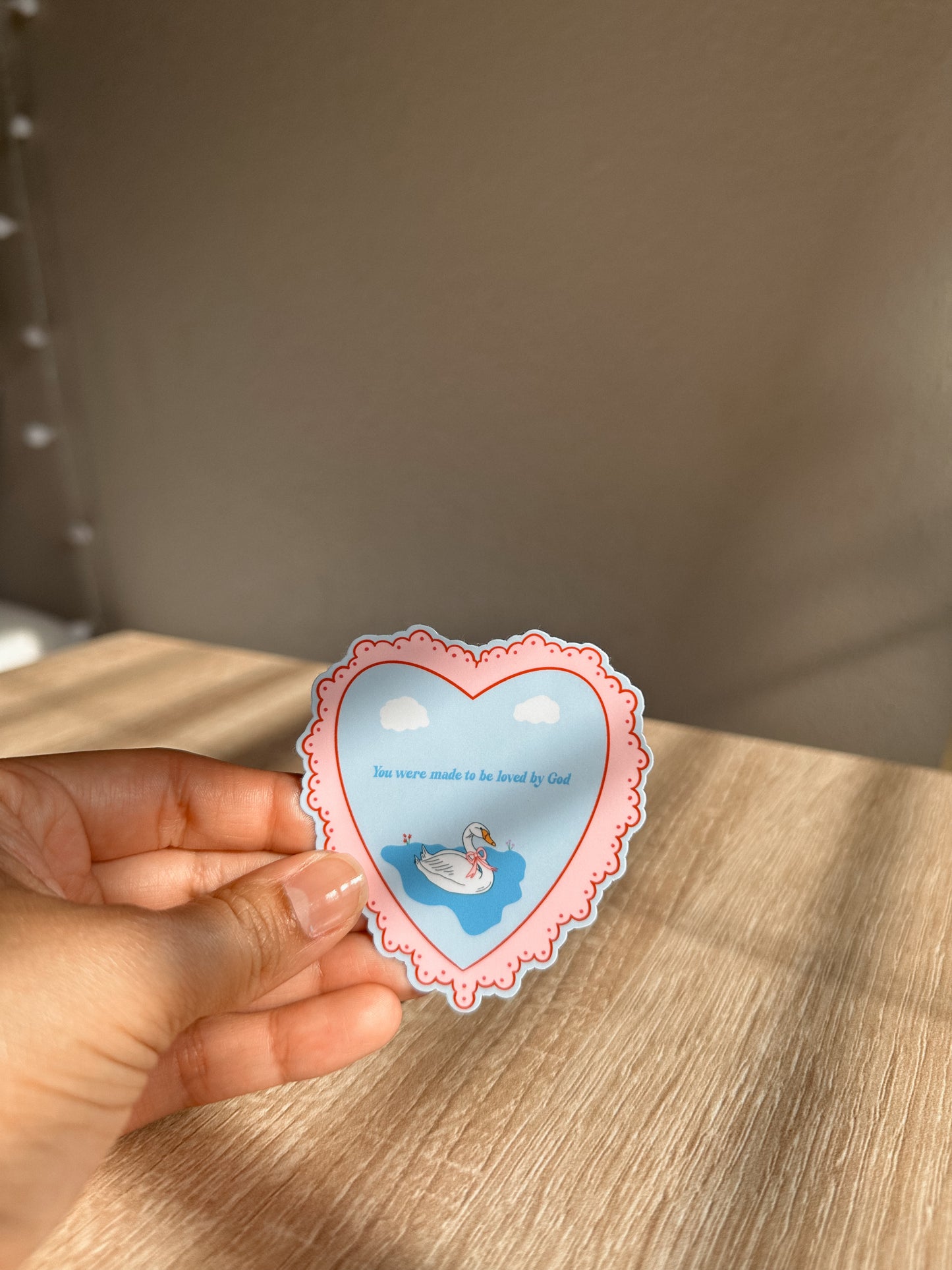 Made To Be Loved By God Sticker