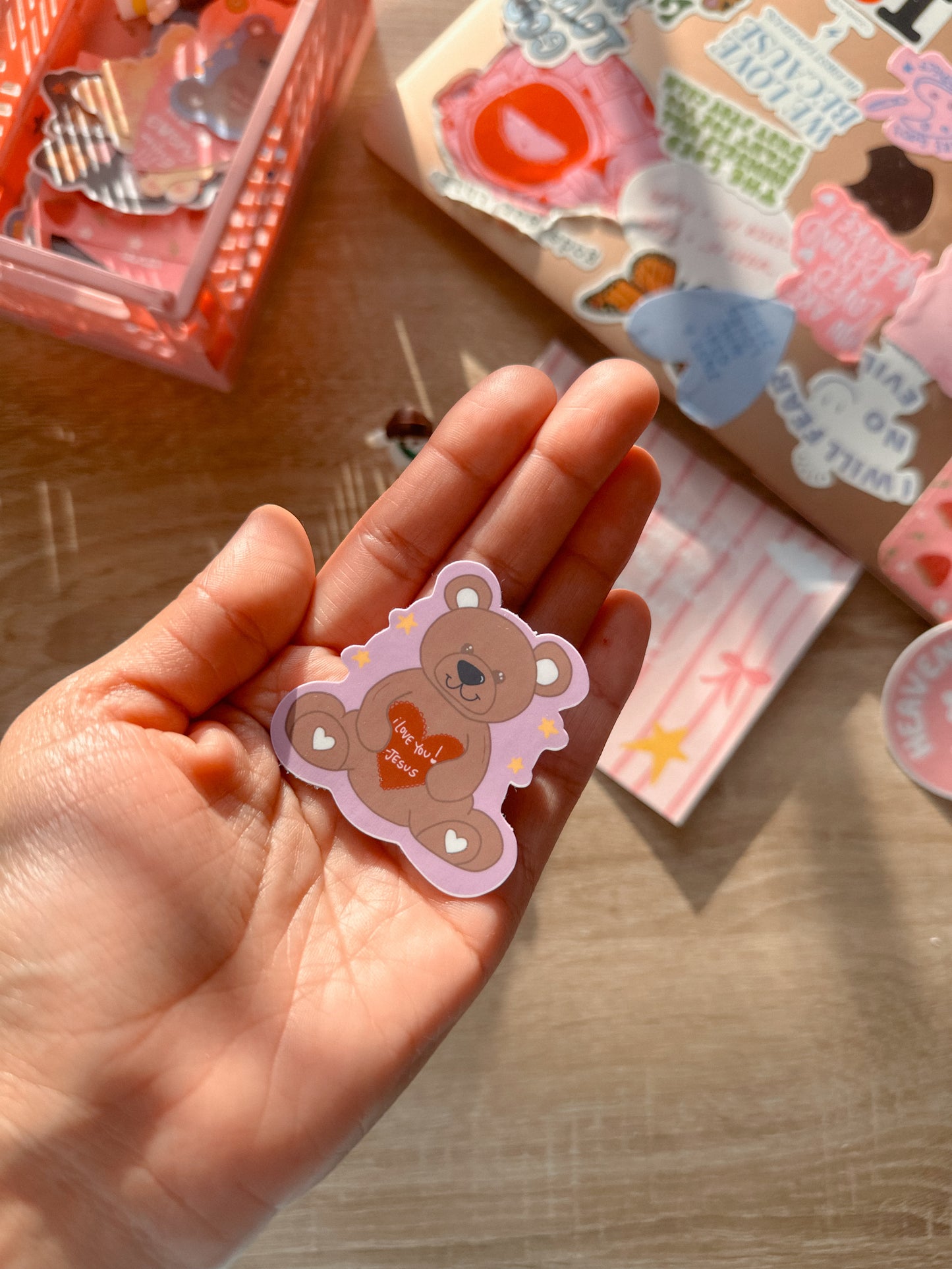 I love you, Jesus Sticker