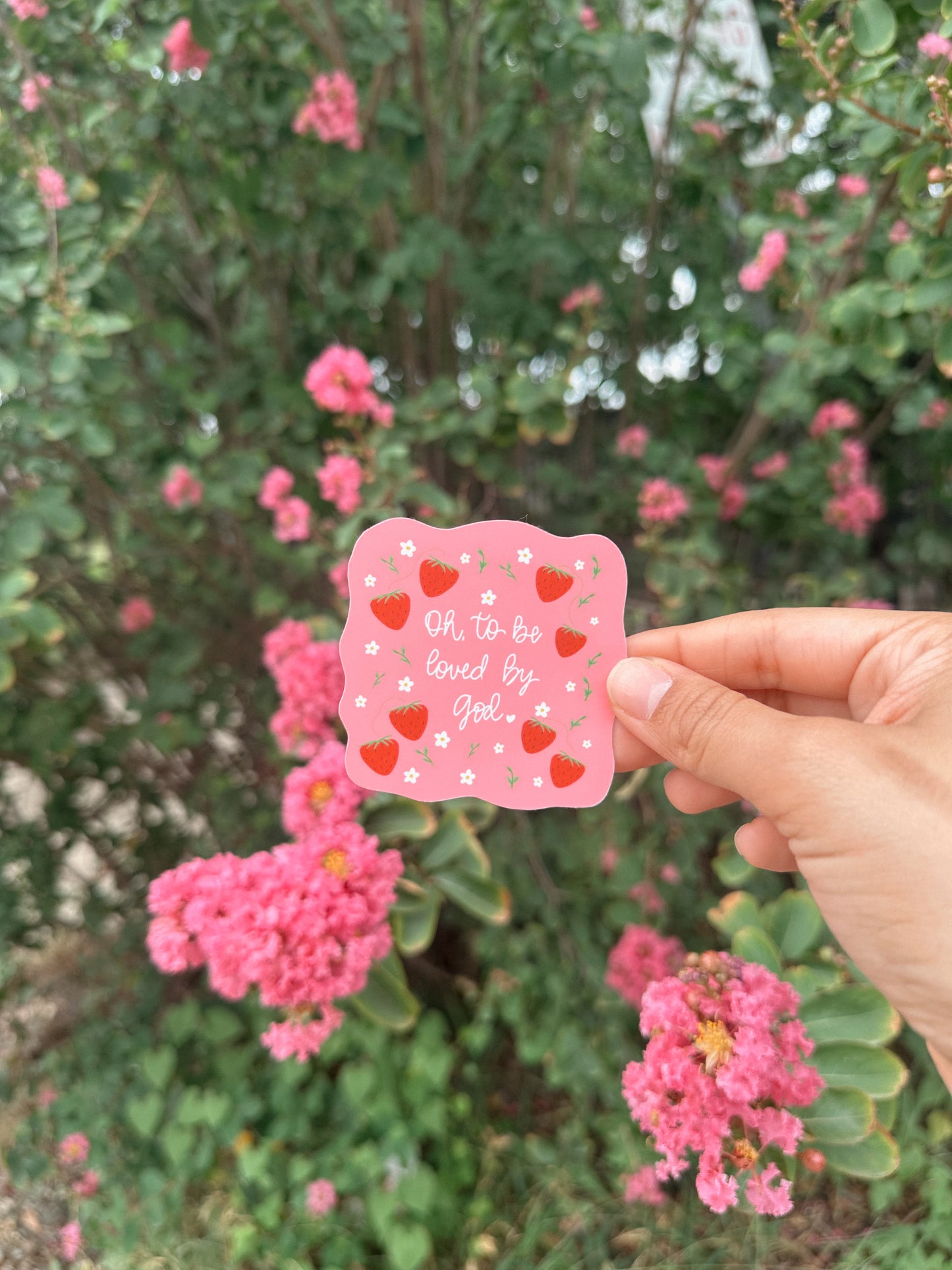 Oh, To Be Loved By God Sticker