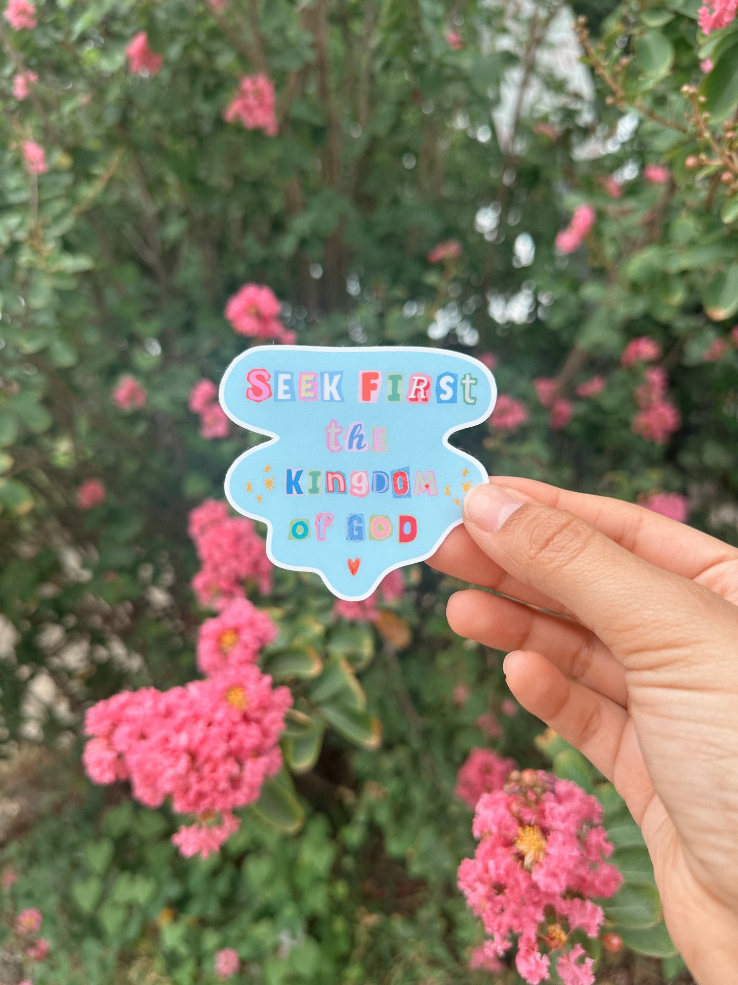 Seek First The Kingdom Sticker