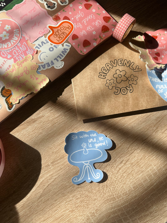 Sit With Lord Sticker