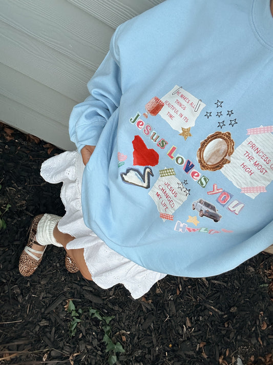 JLY Scrapbook Crewneck