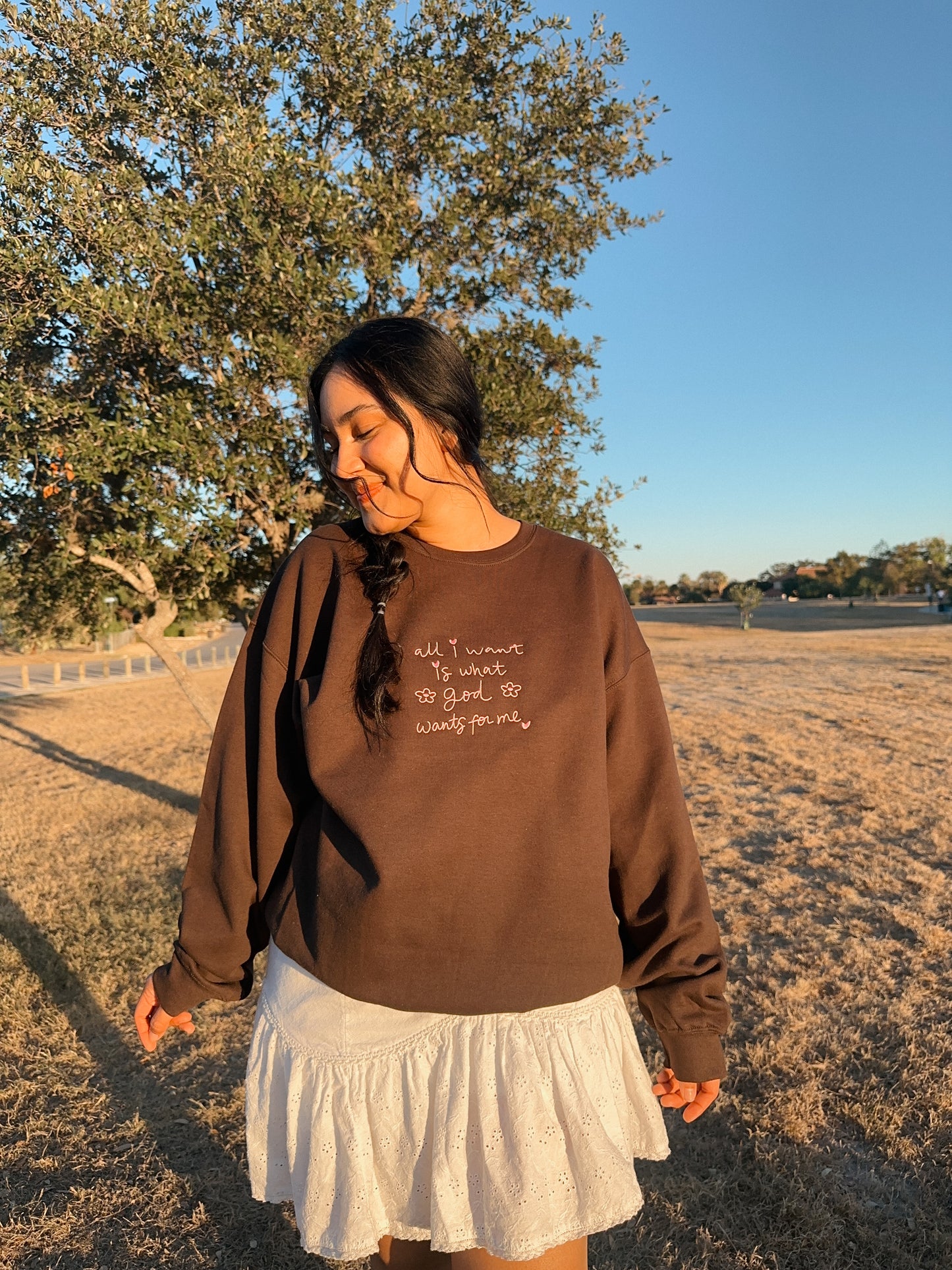 I Want What God Wants For Me Crewneck