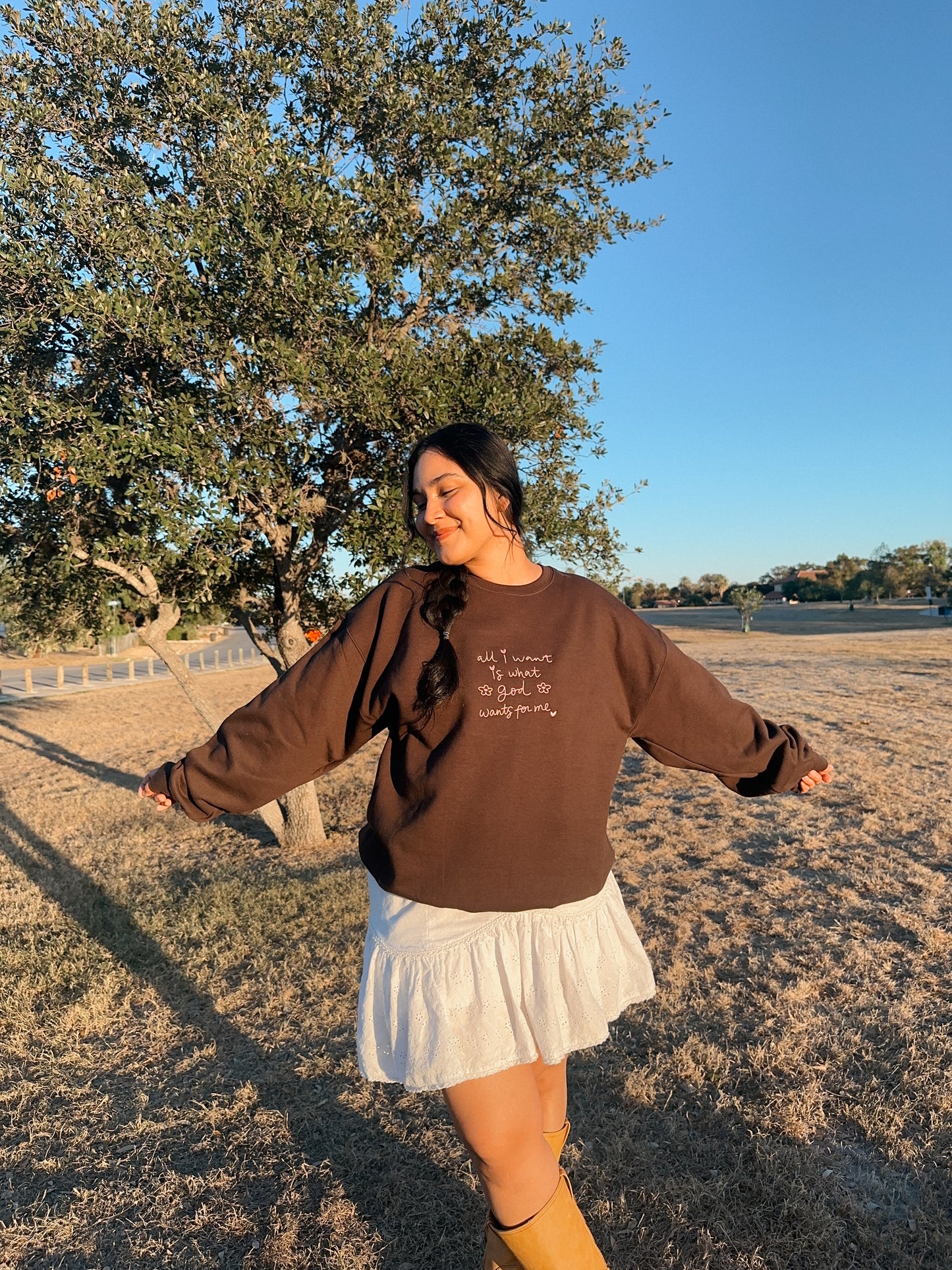 I Want What God Wants For Me Crewneck